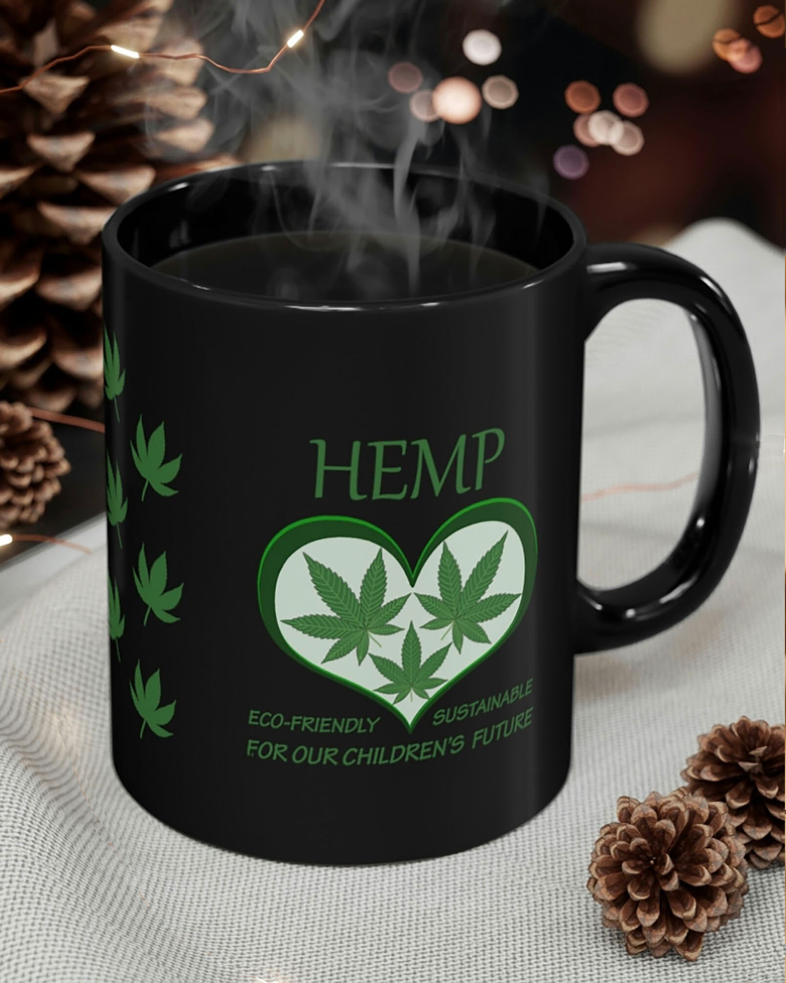 Hemp for Sustainable Green Future America, Hemp farmer, Environment Friendly Quote